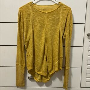 Free People Movement Yellow Top